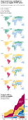 Mapa-múndi mostra evolução de católicos por região de 1900 a 2025