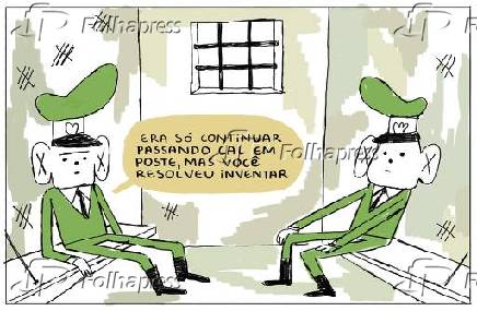 Charge - 'Generais presos'