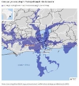 Veja como seria a extensão da tragédia de Porto Alegre no Rio de Janeiro