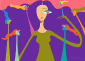 Ilustração da artista visual Claudia Liz