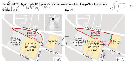 Faculdade de Direito da USP propõe fechar rua e ampliar Largo São Francisco