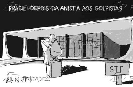 Charge - 'Brasil - depois da Anisitia aos Golpistas'