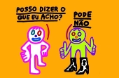 Charge - Proibido opinar