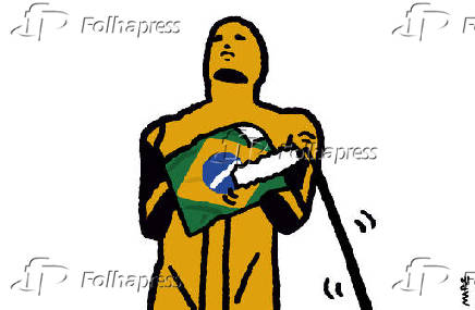 Charge - 'Oscar 2025 com participação brasileira'