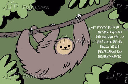 Charge 'Desmatamento'