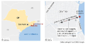 Aeronave de pequeno porte explode em Ubatuba (SP)
