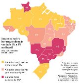 Imposto sobre herança e doação varia de 1% a 8% no Brasil