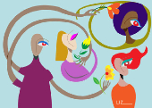 Ilustração da artista visual Claudia Liz