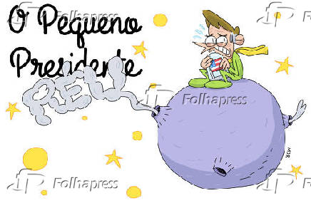 Charge - 'O pequeno Presidente Réu'