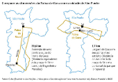 Compare as dimensões da Faixa de Gaza com a cidade de São Paulo