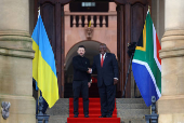 Ukraine's President Volodymyr Zelenskiy visits South Africa