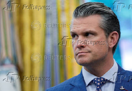 FILE PHOTO: U.S. Defense Secretary Pete Hegseth