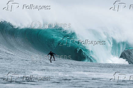 Big wave surfing in Cape Town, South Africa