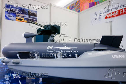Models of unmanned surface vehicle and weapons developed by Defense Systems Redeployment Group (DSRG)