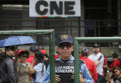 Protest during the anniversary of the 2009 coup d'état, in Tegucigalpa