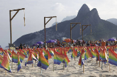 Playa de Ipanema, escenario de protesta por derechos del movimiento LGBT