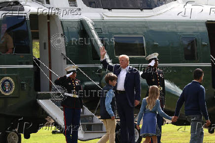 U.S. President Trump visits Scotland