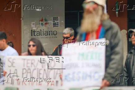 Manifestación en La Plata por crisis del fentanilo y sus víctimas