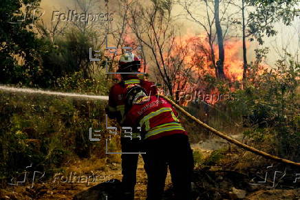 Forest fire at Fornos de Algodres
