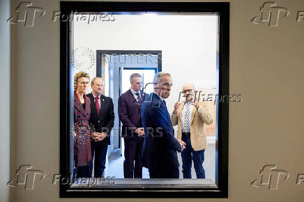 Canada?s Prime Minister Mark Carney campaigns in Charlottetown Prince Edward Island Canada