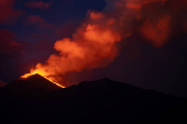 Lava flows from Mount Etna