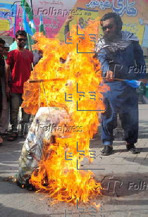 Protest against India in Hyderabad