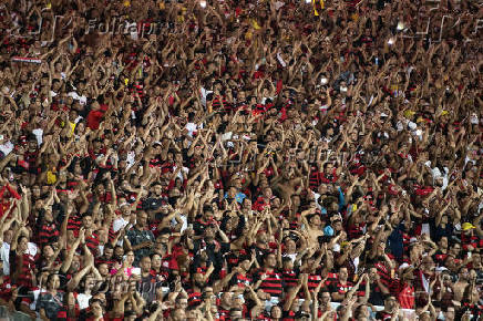 Partida entre Flamengo x LDU (EQU) no Maracanã.