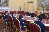 El secretario de Estado estadounidense Marco Rubio se reúne con su homólogo del vaticano, Pietro Parolin