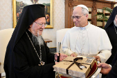 Pope Leo XIV meets Ecumenical Patriarch Bartholomew of Constantinople at the Vatican