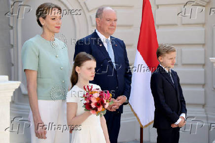 French President Emmanuel Macron visits Monaco