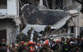 Aftermath of missile attack from Iran on Israel