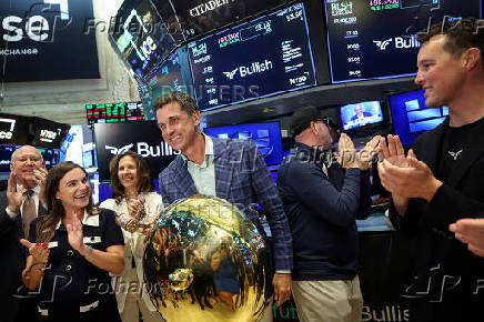 Bullish, a cryptocurrency exchange operator, holds IPO at the NYSE in New York