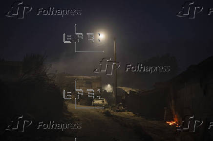 Incendio forestal en A Caridade, este miércoles en Monterrei (Ourense)