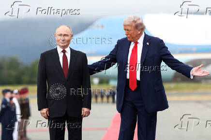 U.S. President Trump meets with Russian President Putin in Alaska