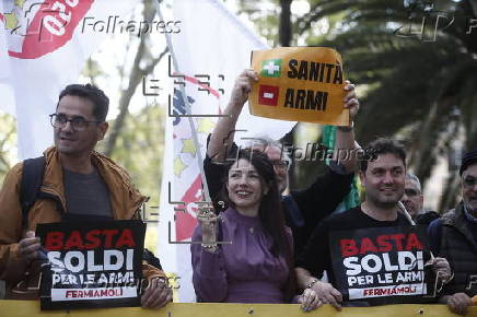 Protest against rearmament in Rome