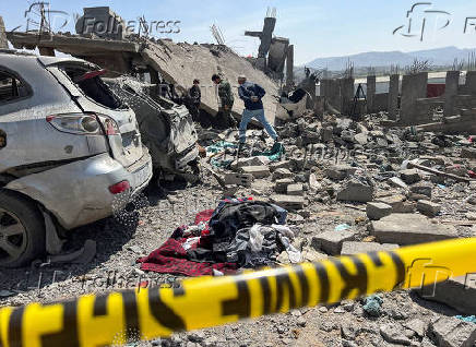Aftermath of U.S. airstrike in Sanaa
