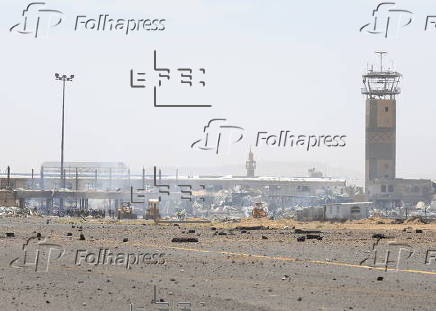 Aftermath of Israeli airstrikes on Sana'a airport