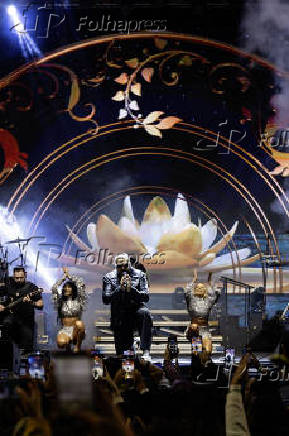 Show do cantor Belo durante a 20ª edição da Virada Cultural em SP
