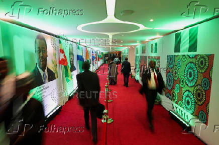ECOWAS at 50: leaders from the Economic Community of West African States (ECOWAS) gather to celebrate in Lagos Nigeria