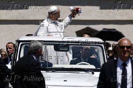 Pope Leo attends his weekly general audience