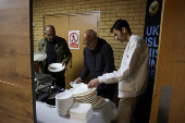 Khizra Mosque hosts a lunch as part of its Eid al-Adha celebrations, in Manchester