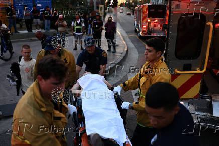 Protest against federal immigration sweeps, in Los Angeles