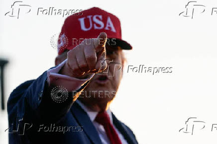U.S. President Trump visits Des Moines, Iowa