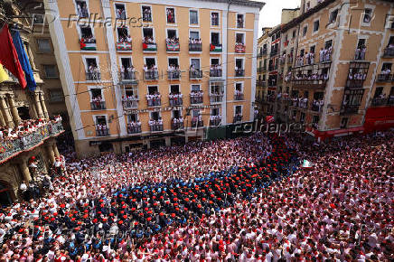 San Fermin festival (Chupinazo) in Pamplona