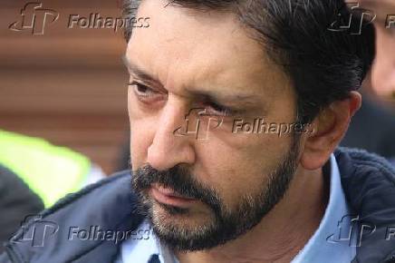 Ricardo Nunes na entrega  do 1° trem para linha 6 do metrô - SP