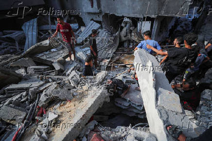 Aftermath of overnight Israeli strikes, in Gaza City