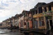 Aftermath of a Russian drone attack in Odesa
