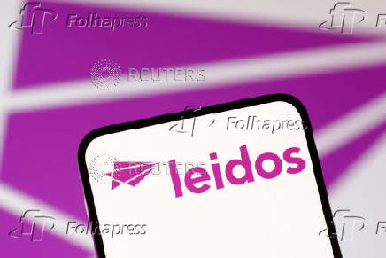 Illustration shows Leidos logo
