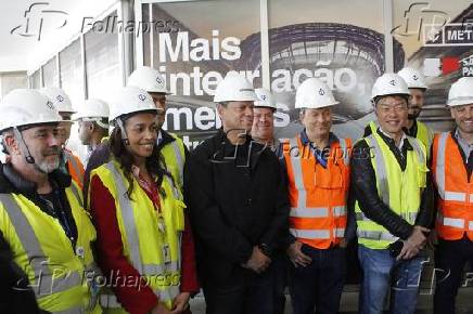Governador Tarcísio visita obras do monotrilho - SP