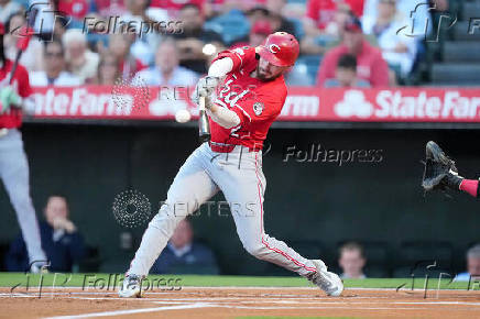 MLB: Cincinnati Reds at Los Angeles Angels